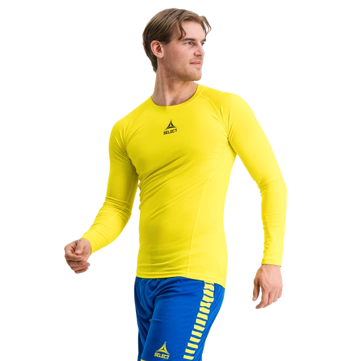 SELECT Shirts L/S Baselayer, Træningstrøje, Senior, Yellow 3 SELECT Shirts L/S Baselayer, Træningstrøje, Senior, Yellow