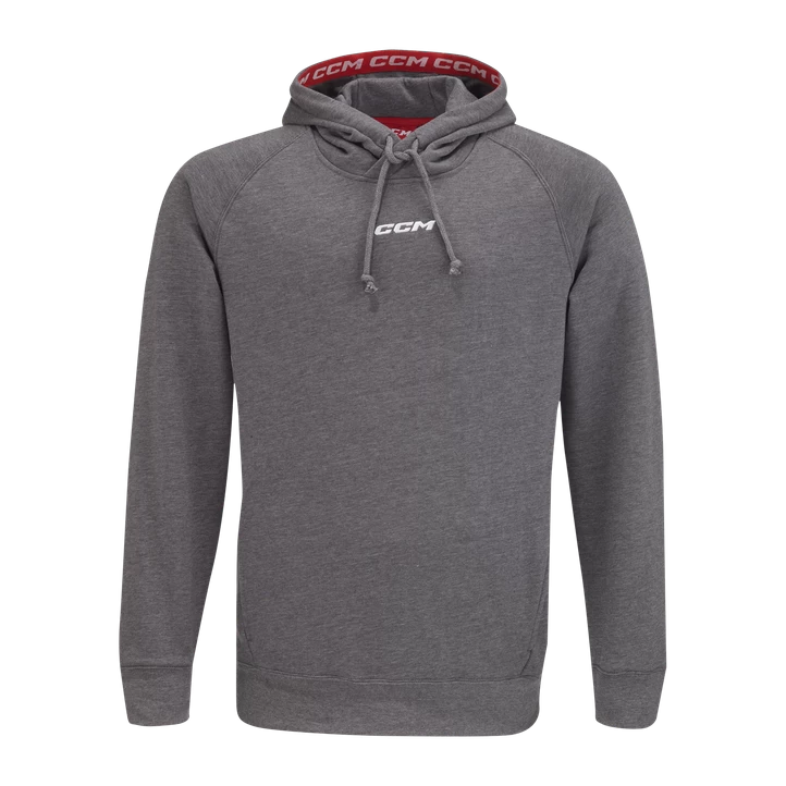 CCM Team Fleece Pullover Hoodie Adult, Hættetrøje Senior, Grey 4 CCM Team Fleece Pullover Hoodie Adult, Hættetrøje Senior, Grey - Billede 2