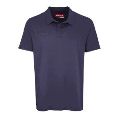 CCM Fitted Polo Adult 23/24, Piqué Poloskjorte, Herre, Dark Blue