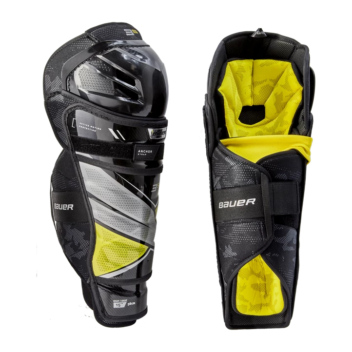 Bauer S21 SUPREME 3S SHIN GUARD - SR 21/22, Benskinne, Senior, Sort 3 Bauer S21 SUPREME 3S SHIN GUARD - SR 21/22, Benskinne, Senior, Sort