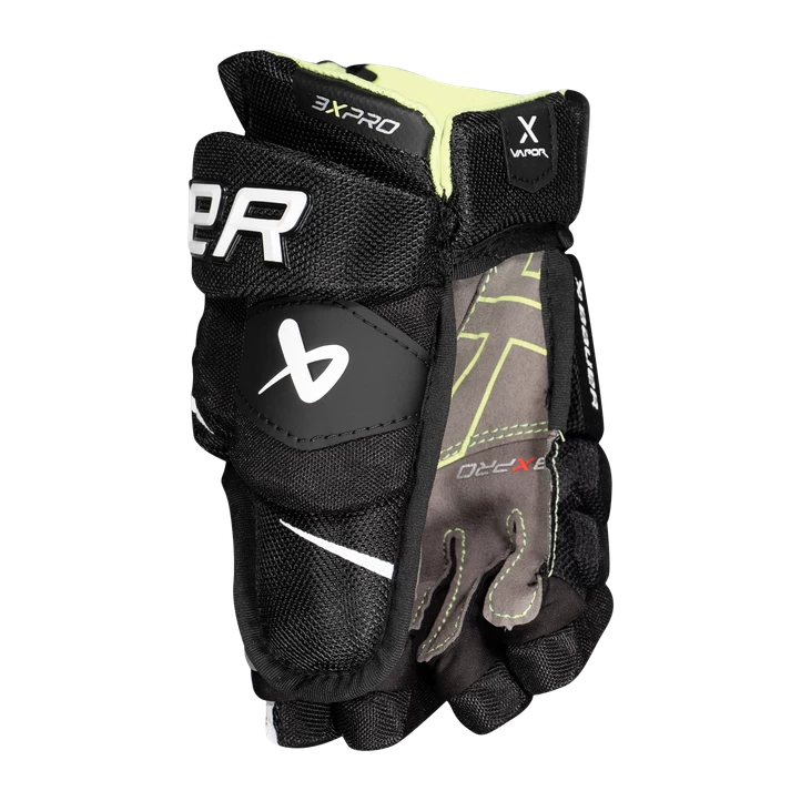 Bauer S22 Vapor 3X PRO Glove JR 22/23, Hockeyhandske Junior, Grøn 4 Bauer S22 Vapor 3X PRO Glove JR 22/23, Hockeyhandske Junior, Grøn - Billede 2