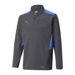 Puma Individualcup Training 1/4 Zip Top Jr, Grå