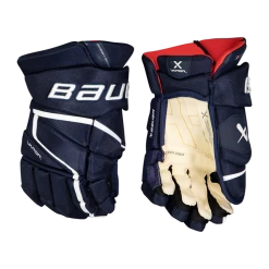 Bauer S22 Vapor 3X PRO Glove SR 22/23, Hockeyhandske Senior, Blå