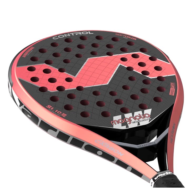 VARLION Adv Lw Carbon Ti Magnolia, Padelketsjer, Black/Pink 6 VARLION Adv Lw Carbon Ti Magnolia, Padelketsjer, Black/Pink - Billede 4
