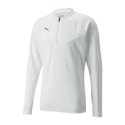 Puma IndividualFINAL 1/4 Zip Training Top, Træningstrøje, Herre, Hvid