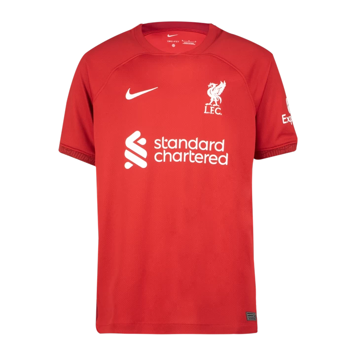 Nike LIVERPOOL FC Y NK DF STADIUM JSY SS HOME 22/23, Rød 3 Nike LIVERPOOL FC Y NK DF STADIUM JSY SS HOME 22/23, Rød